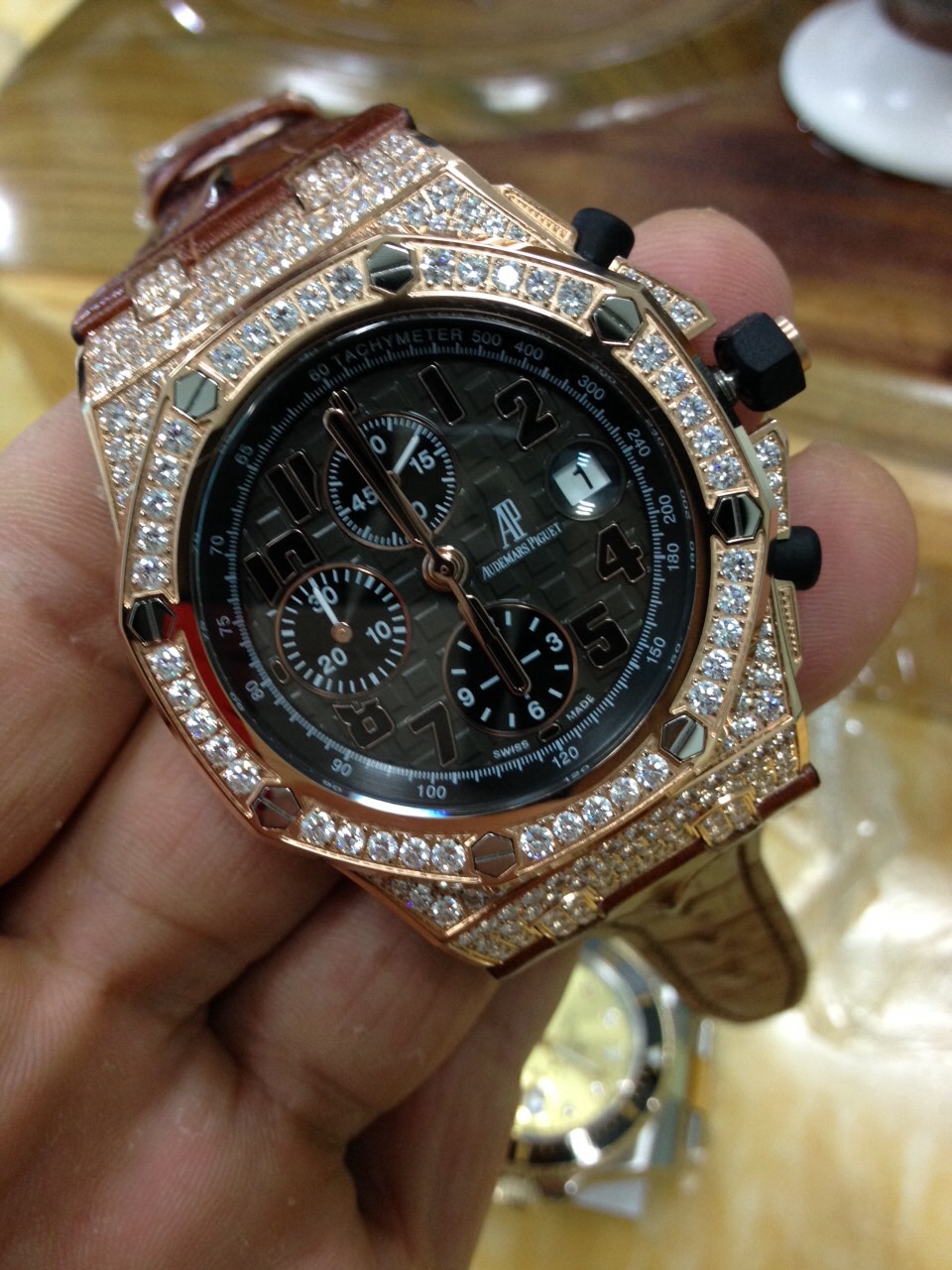 Noob AP Full Diamond Watches Show Hot Spot On Replica Watches And Reviews