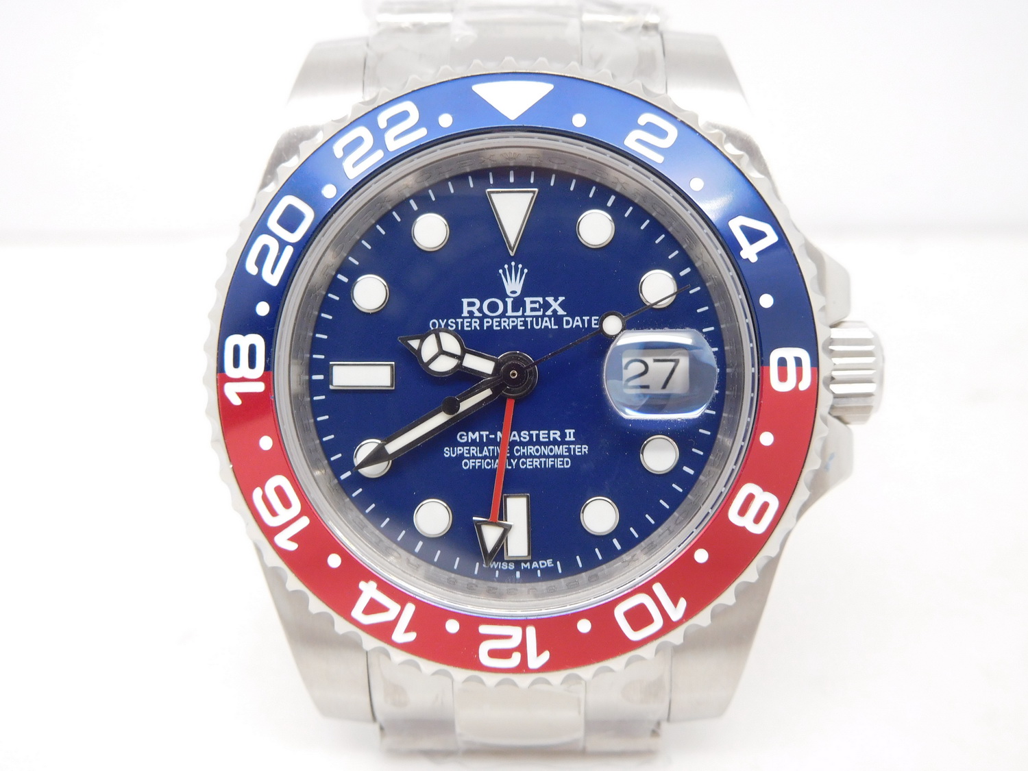 gmt master blue dial
