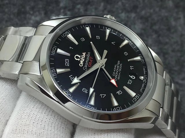 VS Factory 1:1 Replica Omega Seamaster Aqua Terra 150m GMT Watch with Super Clone 8605 Movement ...