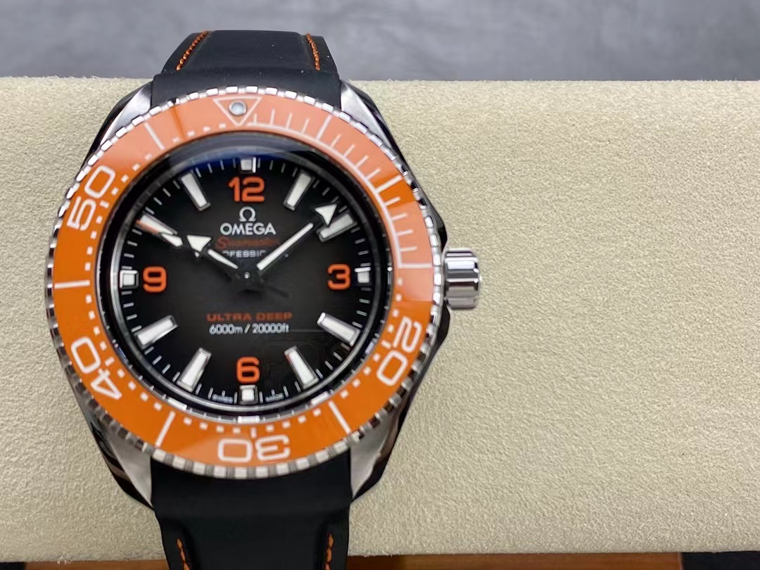 Vs Factory Replica Omega Planet Ocean Ultra Deep Orange Watch Hot