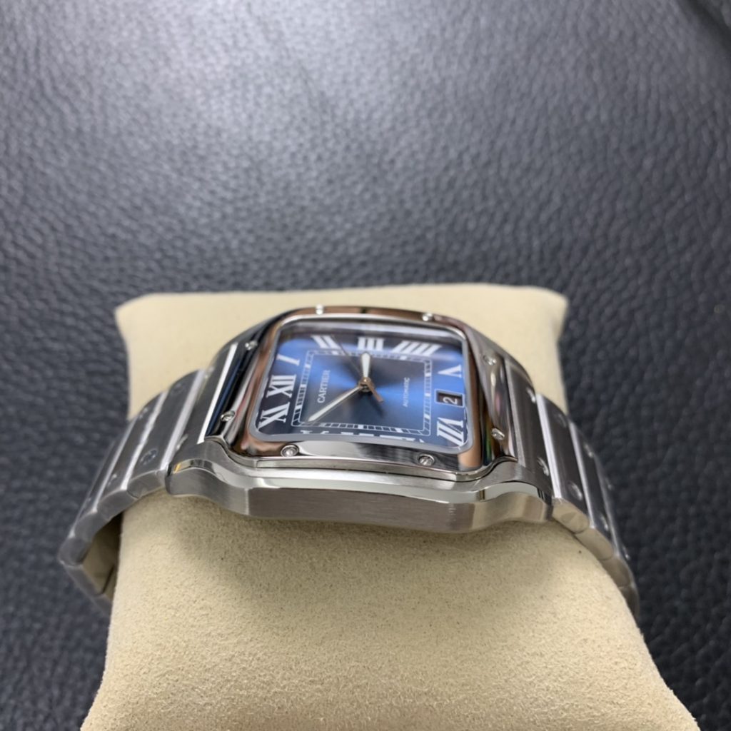 GF Replica Cartier Santos Blue Watch with Miyota 9015 Movement – Hot ...