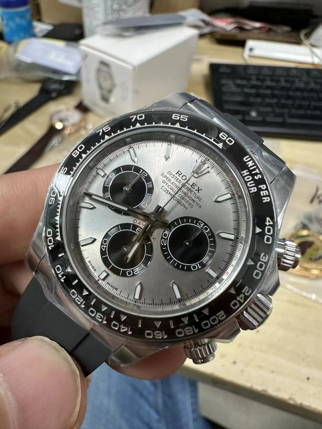 Clean Factory Replica Rolex Daytona 126519LN with Shanghai 4131 ...