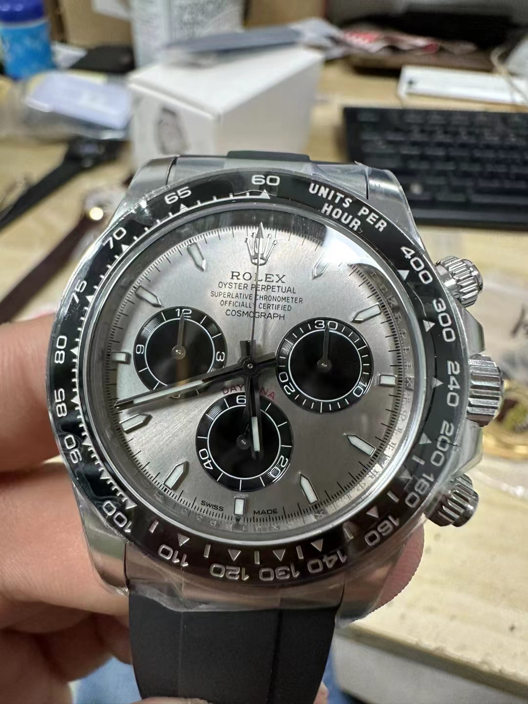 Clean Factory Replica Rolex Daytona 126519LN with Shanghai 4131 ...