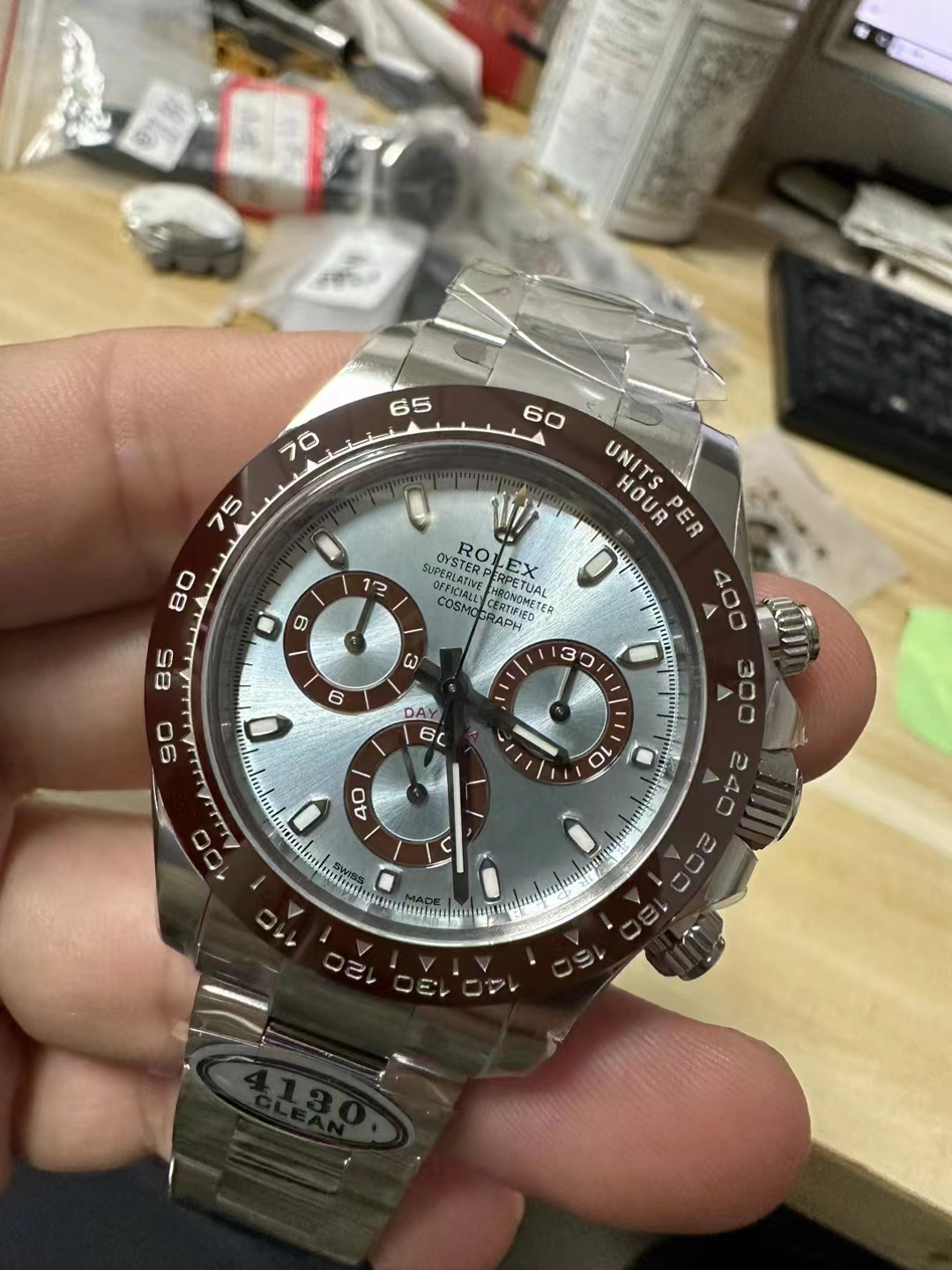 Clean Factory Replica Rolex Daytona 116506 Ice Blue with Super Clone ...