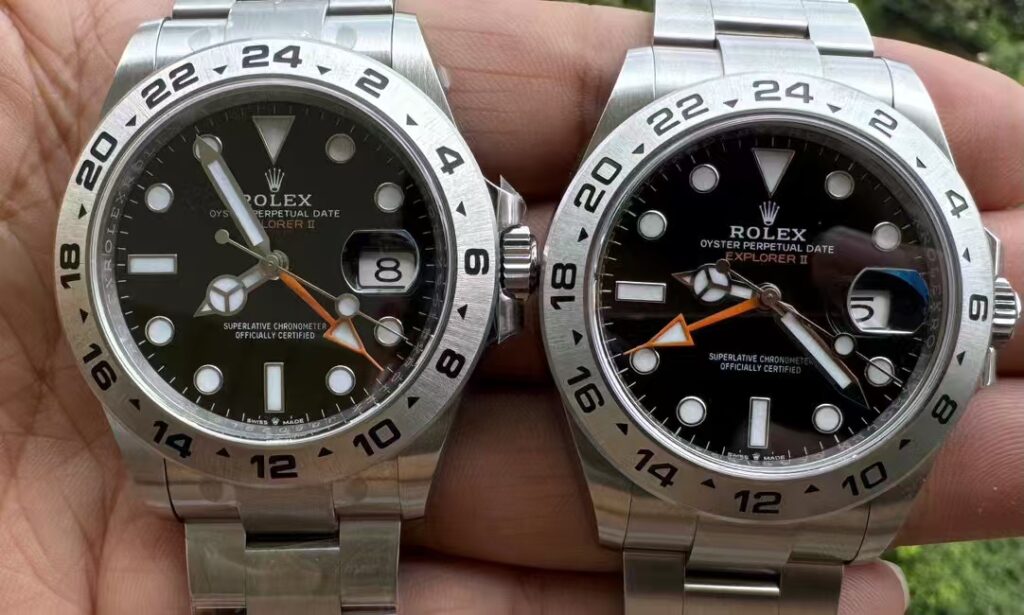 Rolex Explorer II Black Replica vs Genuine