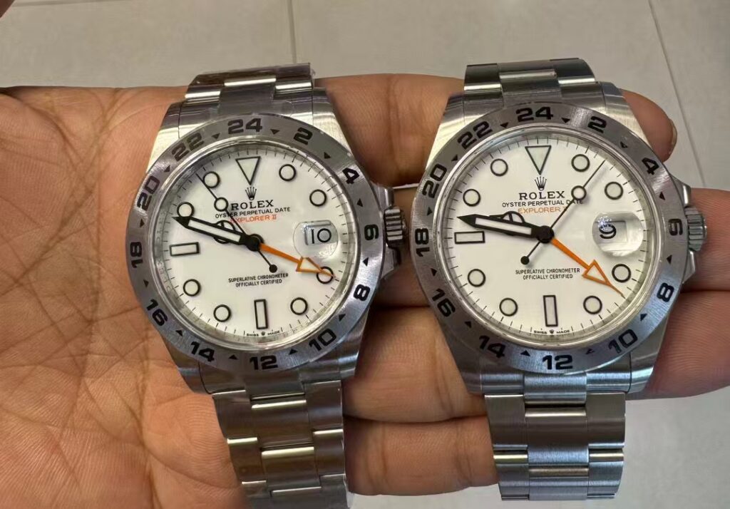 Rolex Explorer II White Replica vs Genuine