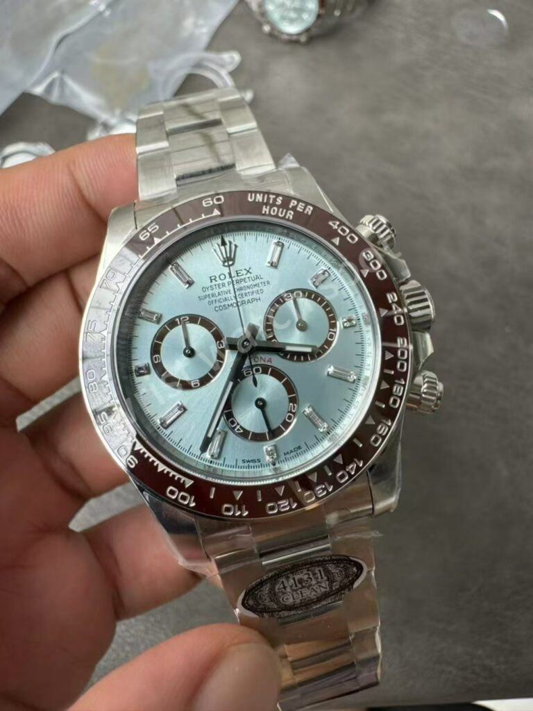 Rolex Ice Blue Diamonds Watch Replica