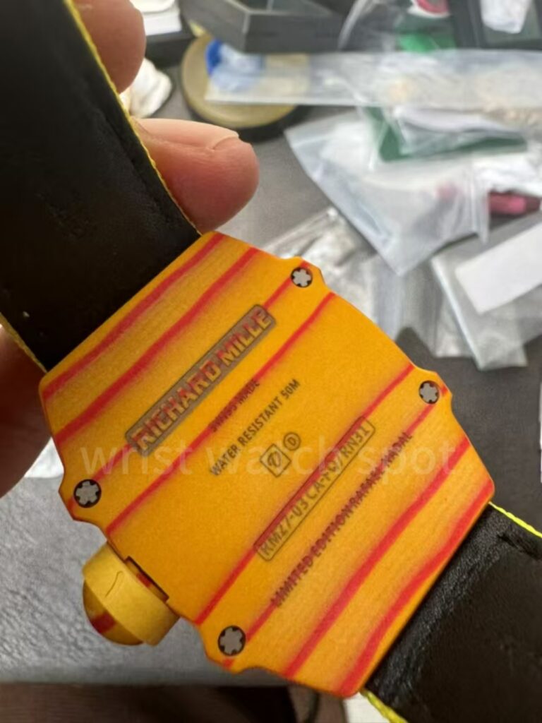 Richard Mille RM27-03 Yellow Case Back